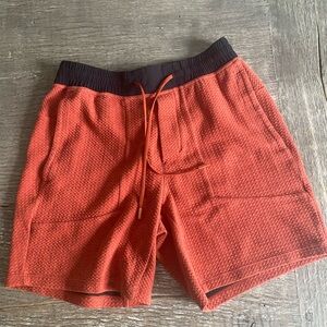 Men's Lululemon Red Textured Shorts